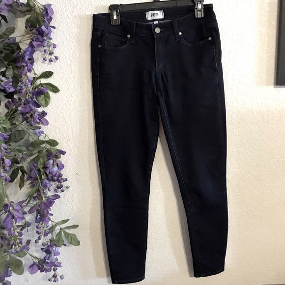 PAIGE Dark Wash Verdugo Ankle Cut Jeans SZ 29 EUC - Picture 3 of 9